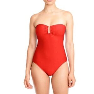 Kona Sol one piece red bathing suit size 18 NWOT